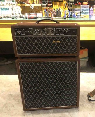 Custom Grand Over-drive Special ODS 30W Guitar Amplifier Head with Brown Tolex and VOXX Style Grill Cloth JJ Tubes supplier