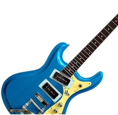 Custom JR The Ventures Guitar Mosrite Model Metallic Electric Guitar in Blue supplier