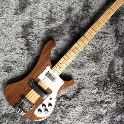 Custom 4 Strings Walnut Wood Maple Fingerboard Neck Through Body Electric Bass supplier