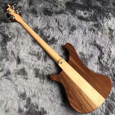 Custom 4 Strings Walnut Wood Maple Fingerboard Neck Through Body Electric Bass supplier