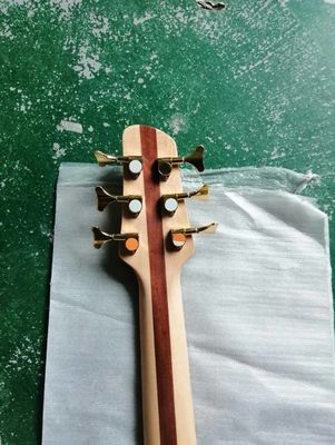 Custom Flamed Maple Top Neck Through Body 6 Strings 24 Frets Active Pickup Electric Bass Guitar supplier