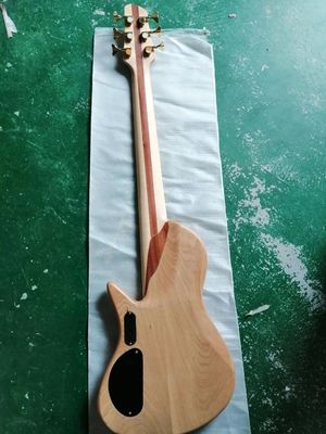 Custom Flamed Maple Top Neck Through Body 6 Strings 24 Frets Active Pickup Electric Bass Guitar supplier