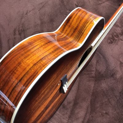 Custom 43 Inch JUMBO Style KOA Wood Acoustic Guitar With Rosewood Fingerboard Mahogany Body KOA Back Side supplier