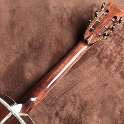 Custom OO42 Classic Headstock Acoustic Guitar Solid Cedar Top Real Abalone Acoustic Guitar supplier