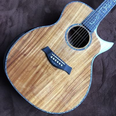 Custom 2021 New Style GPS14 with Angle Cut Corners Real abalone Inlay KOA Wood Acoustic Guitar supplier