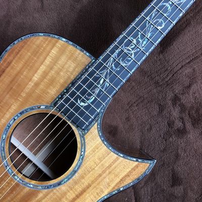 Custom 2021 New Style GPS14 with Angle Cut Corners Real abalone Inlay KOA Wood Acoustic Guitar supplier