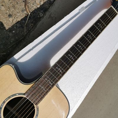 Custom Left Handed 814c Folk Acoustic Electric Guitar Natural Color supplier