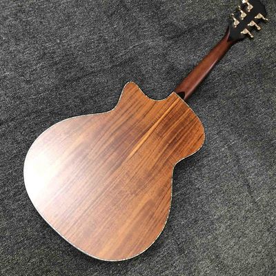 Custom 41 Inch Matte Solid KOA Top Acoustic Guitar with Abalone Ebony Fingerboard ArmRest KOA Wood Guitar supplier