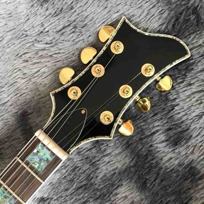 2021 Custom Grand Special Irregular Shape Body Semi-Hollow Body Electric Guitar in Green supplier