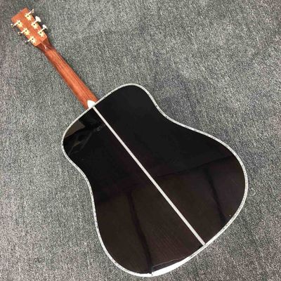 Custom AAAA All Solid Cedar Wood Dreadnought 41&quot; Professional Customized Acoustic Guitar with Tuner Made in Taiwan supplier