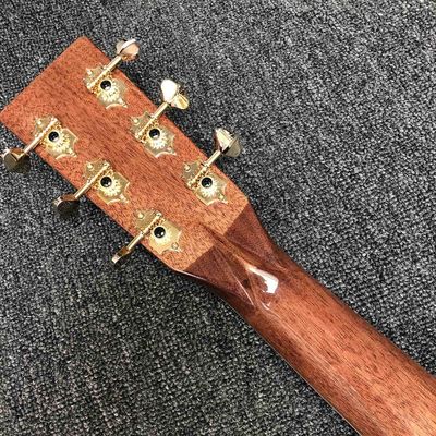 Custom AAAA All Solid Cedar Wood Dreadnought 41&quot; Professional Customized Acoustic Guitar with Tuner Made in Taiwan supplier