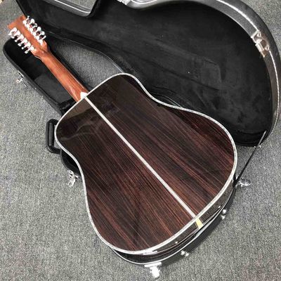 Custom Solid Spruce Top 12 Strings Acoustic Guitar 41 Inch Dreadnought Guitar supplier