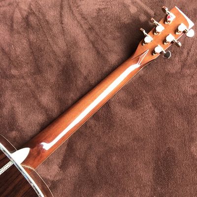 Custom 41 Inch D Body Solid Cedar Wood Top Back Side Sandalwood Acoustic Guitar supplier