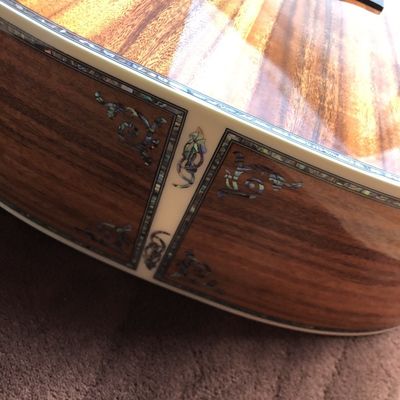 Custom 41 Inch Solid KOA Wood Top Cutaway Classic Folk Acoustic Guitar Real Abalone Inlay D-Shape Electric Guitar Wood P supplier