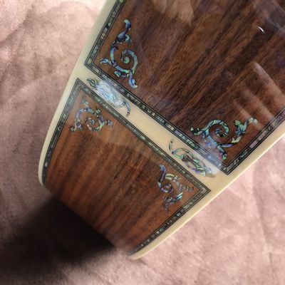 Custom 41 Inch Solid KOA Wood Top Cutaway Classic Folk Acoustic Guitar Real Abalone Inlay D-Shape Electric Guitar Wood P supplier