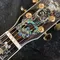 Custom AAAAA All Solid Wood Deluxe Abalone Inlay D100 Style Acoustic Guitar supplier