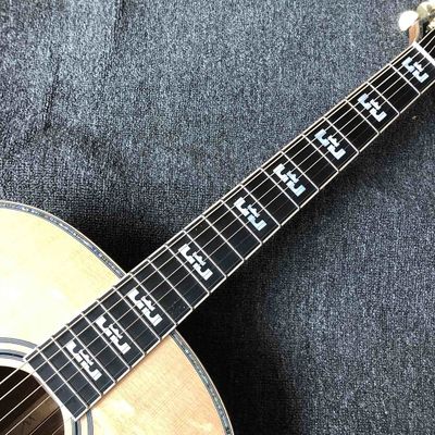 Custom AAAA All Solid Spruce Wood 43 Inch Flamed Maple Neck Solid Back Side Maple Binding KK Sound Mini  Acoustic Guitar supplier