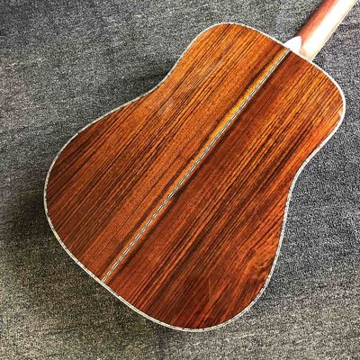 Custom AAAAA All Solid Wood Spruce 41 Inch Herringbone Binding Acoustic Guitar supplier