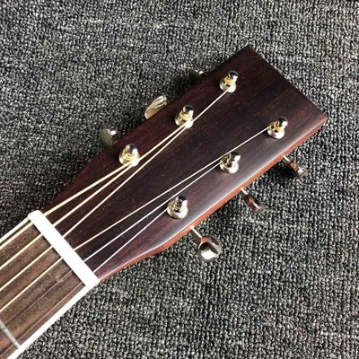 Custom AAAAA All Solid Wood Spruce 41 Inch Herringbone Binding Acoustic Guitar supplier