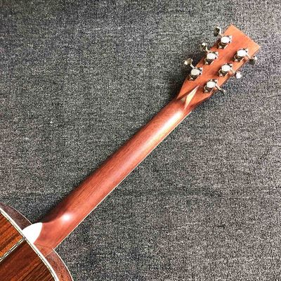 Custom AAAAA All Solid Wood Spruce 41 Inch Herringbone Binding Acoustic Guitar supplier