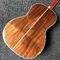 Custom 39 Inch All Solid OOO KOA Wood Acoustic Guitar Ebony Fingerboard Abalone Inlay With Solid Back Side supplier