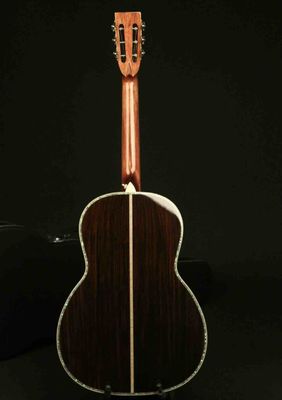 Custom Full Solid Wood Handmade Acoustic Guitar India Rosewood Real Abalone Binding supplier