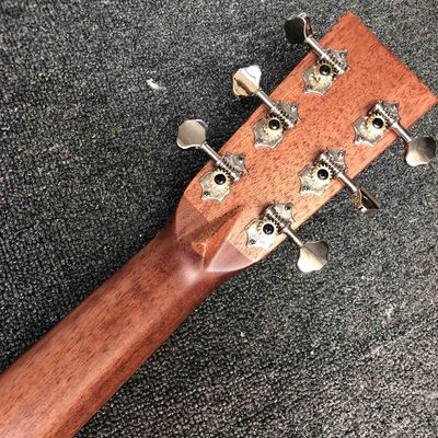 Custom AAAAA All Solid Spruce Wood OM JM Handmade 14 Frets Acoustic Guitar Fishbone Binding supplier