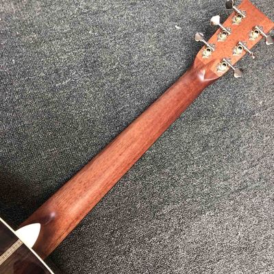 Custom AAAAA All Solid Spruce Wood OM JM Handmade 14 Frets Acoustic Guitar Fishbone Binding supplier