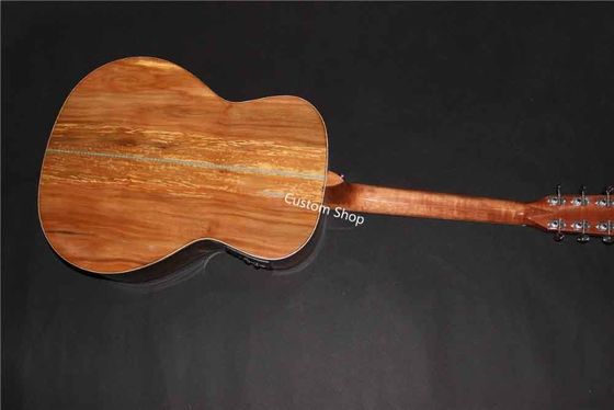 Custom Grand AAAAA All Solid European Applewood OMJM Acoustic Guitar Herringbone Binding supplier