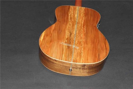 Custom Grand AAAAA All Solid European Applewood OMJM Acoustic Guitar Herringbone Binding supplier