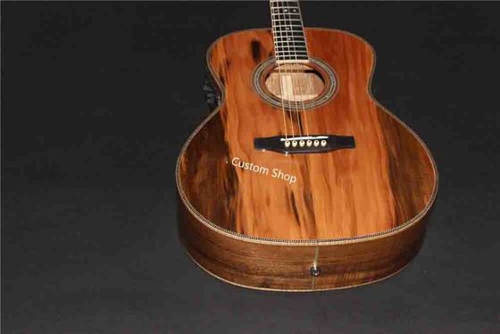 Custom Grand AAAAA All Solid European Applewood OMJM Acoustic Guitar Herringbone Binding supplier