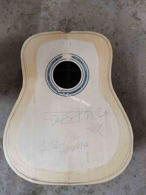 Custom AAAA All Solid Wood Round D Type Body Vintage Acoustic Dreadnought Guitar in Yellow supplier