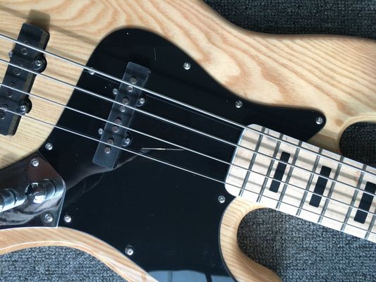 Custom 4 strings fanned fret electric bass ash body maple neck 33-35' passive pick up supplier