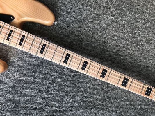 Custom 4 strings fanned fret electric bass ash body maple neck 33-35' passive pick up supplier