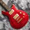 Custom Grand Flamed Maple Top Electric Guitar in Red with Gold Tuner Bridge supplier