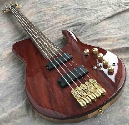 Custom Grand Guitar Bass 5 String Bass Elm Body Fingerboard Inlay Acoustic Steel String Guitars Acoustic Guitar supplier