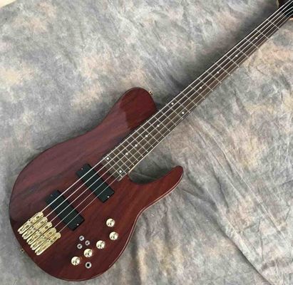 Custom Grand Guitar Bass 5 String Bass Elm Body Fingerboard Inlay Acoustic Steel String Guitars Acoustic Guitar supplier