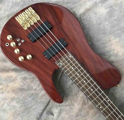 Custom Grand Guitar Bass 5 String Bass Elm Body Fingerboard Inlay Acoustic Steel String Guitars Acoustic Guitar supplier