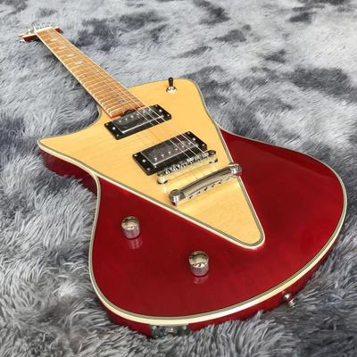 Custom Grand Musicman Left-Handed Version Style Electric Guitar in Red supplier