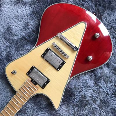 Custom Grand Musicman Left-Handed Version Style Electric Guitar in Red supplier