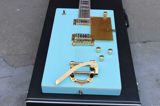 Custom Vintage Grand G5810 Bo Diddley Light Green Suqare Electric Guitar supplier