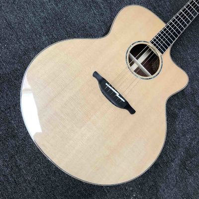 Custom AA Aaaa Solid Wood Jumbo Acoustic Guitar Solid Cocobolo Back Side Lowden Type Built in Pickup Electronic EQ supplier