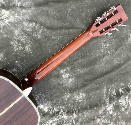 Custom Factory Made Grand Acoustic Classic Guitar 40 Inch OM Body Acoustic Guitar Solid Spruce Top Ebony Fingerboard Rea supplier