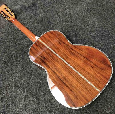 Custom Grand 39&quot; KOA Wood 00045 Parlor Acoustic Guitar 100% All Real Abalone Guitar Accept OOO, OM, D Shape Custom Guita supplier