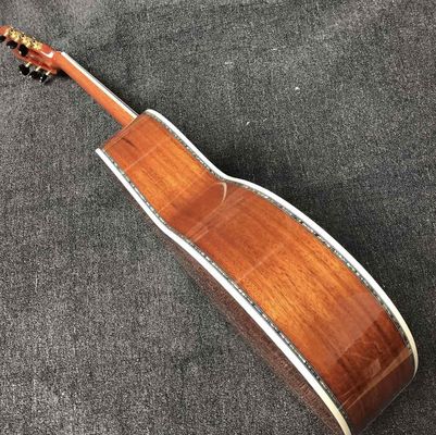 Custom Grand 39&quot; KOA Wood 00045 Parlor Acoustic Guitar 100% All Real Abalone Guitar Accept OOO, OM, D Shape Custom Guita supplier