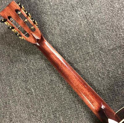 Custom Solid Spruce Top OOO Body Shape Guitar Acoustic Electric Guitar Fishbone Binding supplier