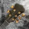 Custom Grand Neck Through Body Flamed Maple Top 5 Strings Bass Guitar Alem Cut Bottom Side LEDs supplier
