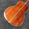 Custom Full Abalone Inlays OOO 39 Inch Round Body Solid Koa Top Acoustic Guitar supplier