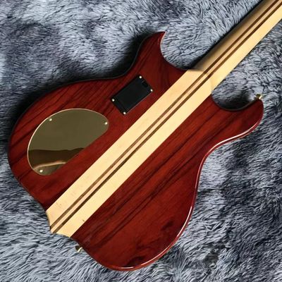 Custom Grand ALEM Mark King Deluxe Custom 4 Strings Neck Through Body Cut Bottom Heart WALNUT Guitar Bass supplier