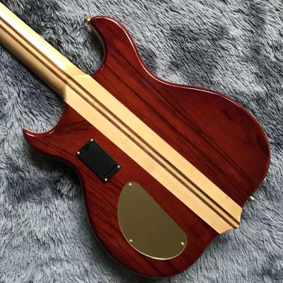 Custom Grand ALEM Mark King Deluxe Custom 4 Strings Neck Through Body Cut Bottom Heart WALNUT Guitar Bass supplier